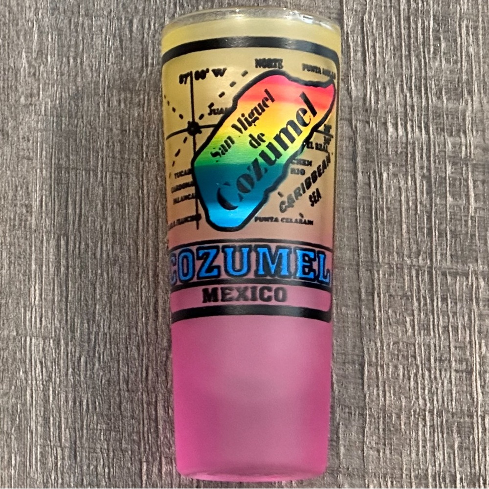 💞 Cozumel Map Souvenir Shot Glass